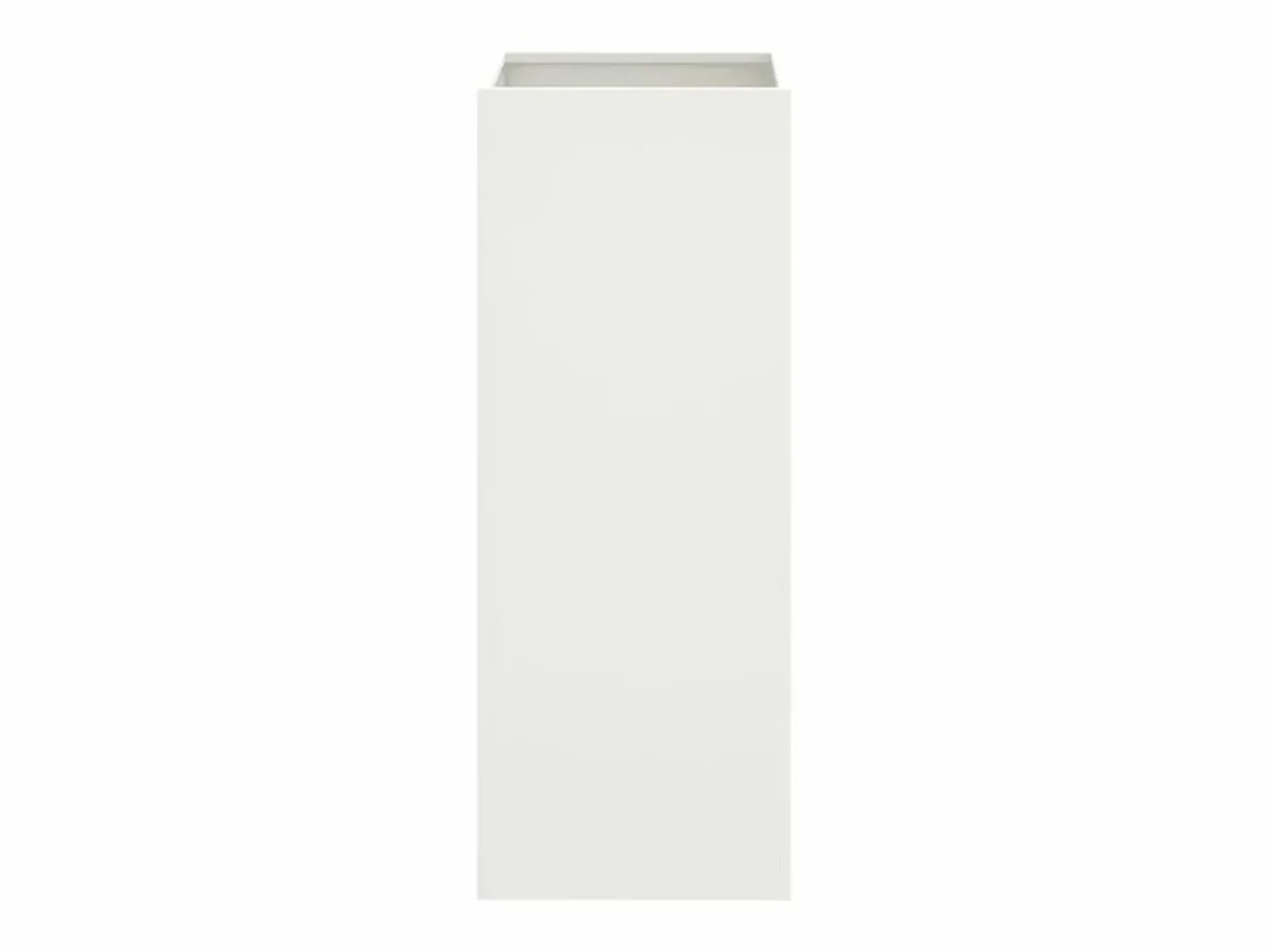 Clicnbuy Jardinera de acero laminado en frío 32x27,5x75 cm Blanco