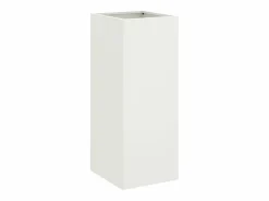 Clicnbuy Jardinera de acero laminado en frío 32x27,5x75 cm Blanco