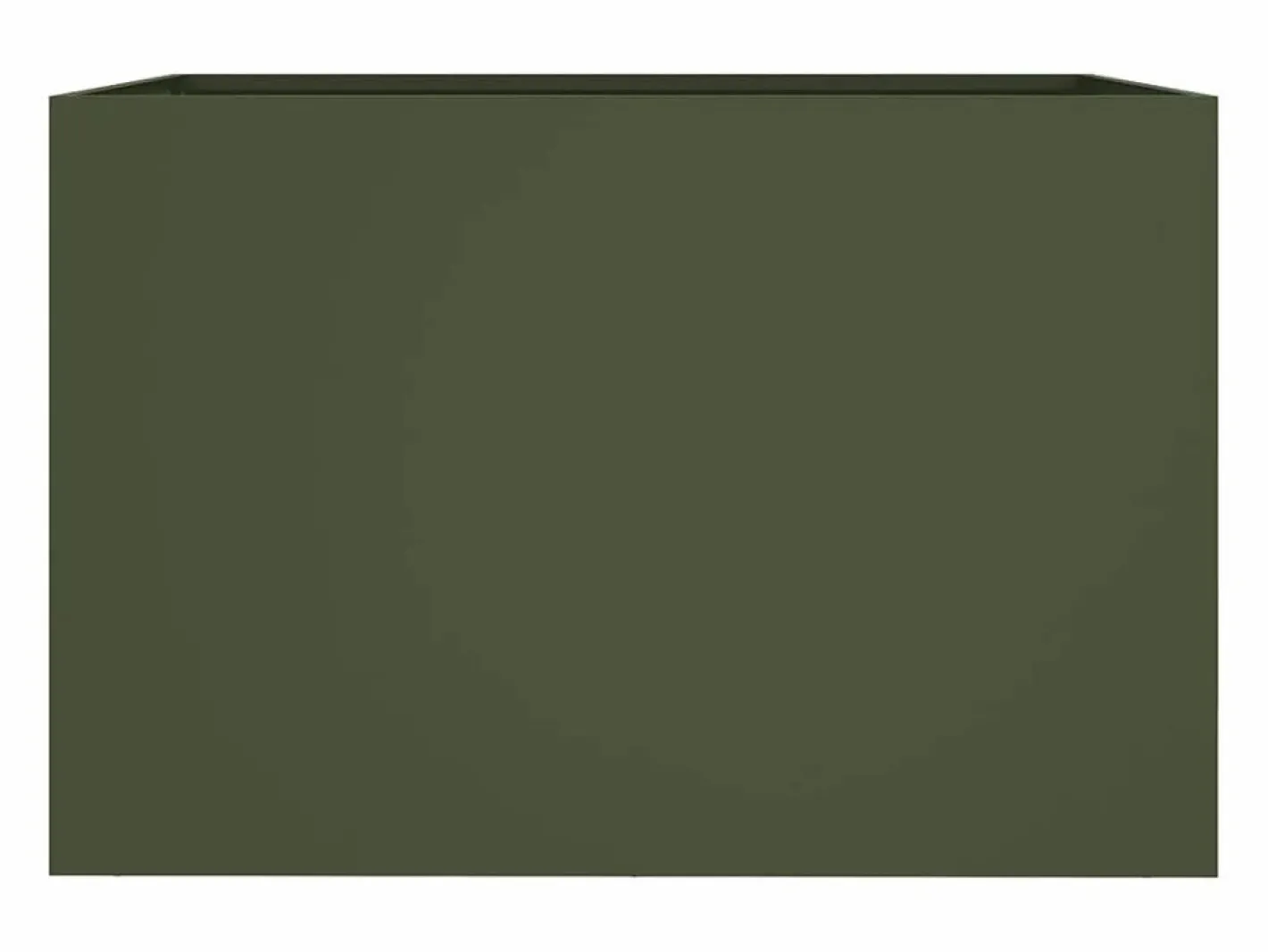Clicnbuy Jardinera de acero laminado en frío oliva 62x40x39 cm Verde Best