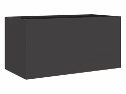 Clicnbuy Jardinera de acero laminado en frío 62x30x29 cm Negro New