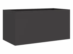 Clicnbuy Jardinera de acero laminado en frío 62x30x29 cm Negro New