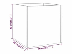 Clicnbuy Jardinera|Jardinera de madera contrachapada brillante 40x40x40 cm