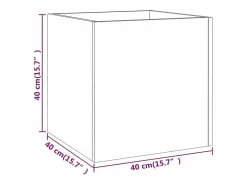 Clicnbuy Jardinera de madera contrachapada marrón roble 40x40x40 cm Marru00f3n Online
