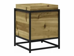 Clicnbuy Jardinera de madera de pino impregnada 40x40x50 cm Marru00f3n
