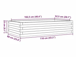 Clicnbuy Jardinera|Jardinera de madera maciza de pino 110x60x23 cm