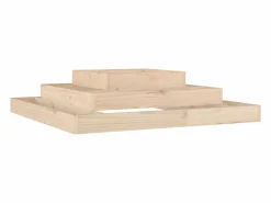 Jardinera de madera maciza de pino 110x110x27 cm^Clicnbuy Best