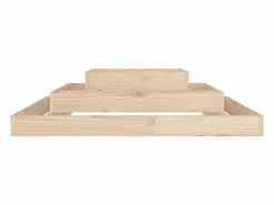 Jardinera de madera maciza de pino 110x110x27 cm^Clicnbuy Best