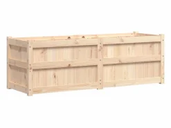 Clicnbuy Jardinera de madera maciza de pino 150x50x50 cm Marru00f3n Sale