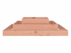 Clicnbuy Jardinera de madera maciza de douglas 110x110x27 cm Marru00f3n Best