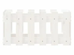 Jardinera diseño de valla madera maciza pino blanca 60x30x30 cm^Clicnbuy Online