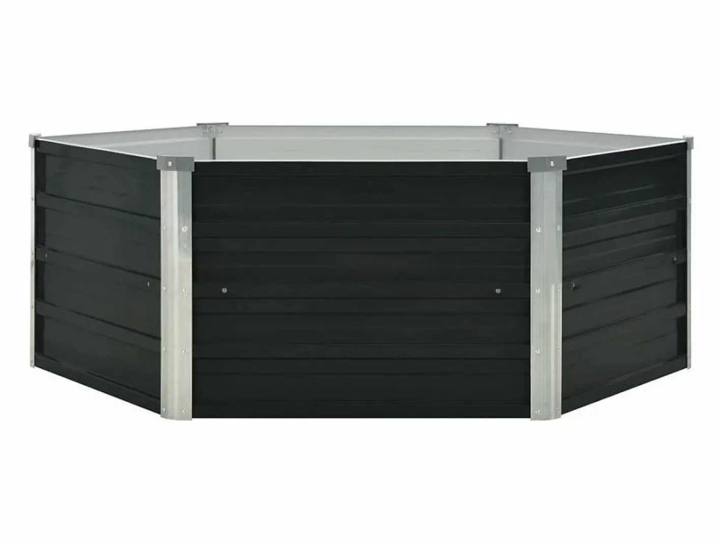 Jardinera elevada acero galvanizado 129x129x45cm^Clicnbuy Discount