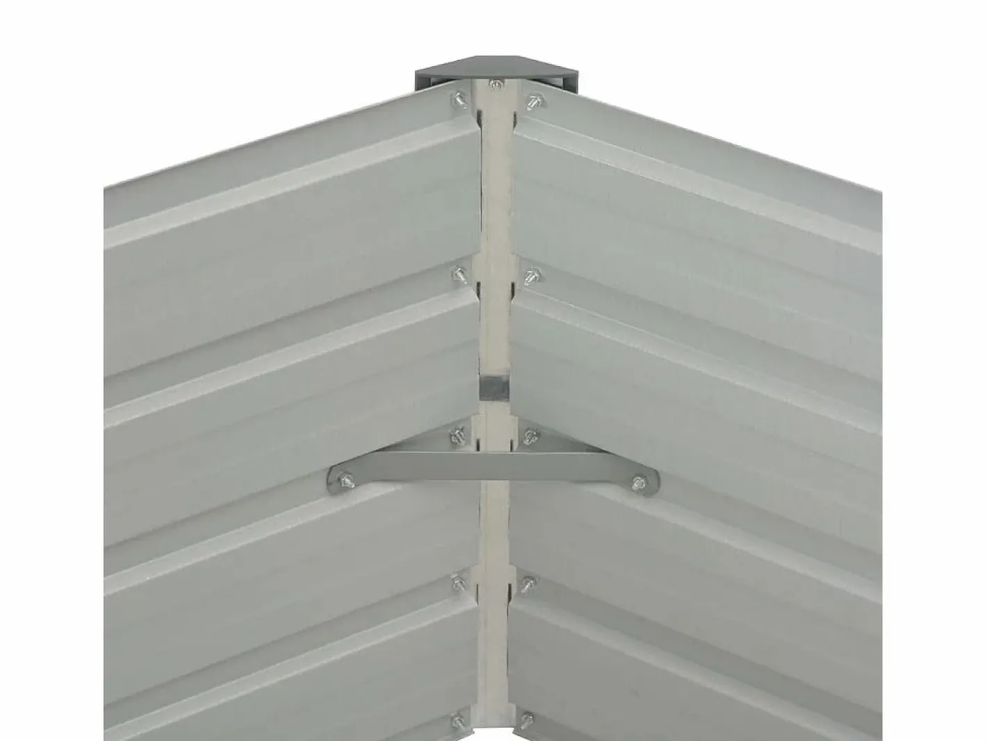 Jardinera elevada acero galvanizado 129x129x45cm^Clicnbuy Discount