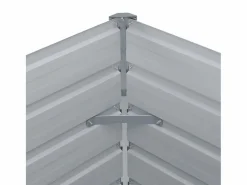 Clicnbuy Jardinera elevada de acero galvanizado 100x100x45 cm Verde Best