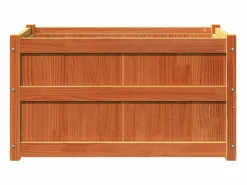 Clicnbuy Jardinera|Jardinera exterior madera maciza pino marrón cera 90x50x50 cm