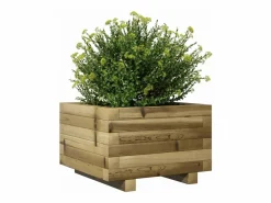 Clicnbuy Jardinera|Jardinera madera de pino impregnada 40x40x26,5 cm