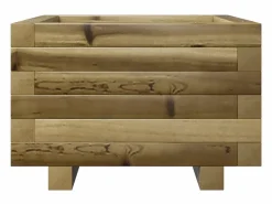 Clicnbuy Jardinera|Jardinera madera de pino impregnada 40x40x26,5 cm