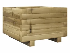 Clicnbuy Jardinera|Jardinera madera de pino impregnada 40x40x26,5 cm