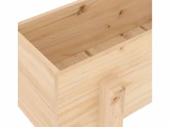 Clicnbuy Jardinera madera maciza de pino 62x30x38 cm Marru00f3n Sale