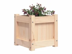 Clicnbuy Jardinera|Jardinera madera maciza de pino 31x31x31 cm