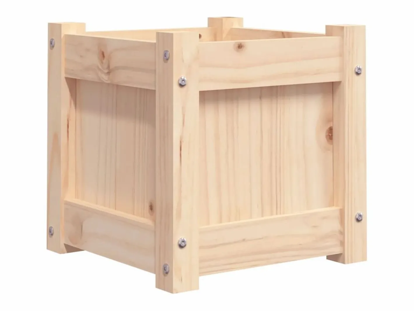 Clicnbuy Jardinera|Jardinera madera maciza de pino 31x31x31 cm