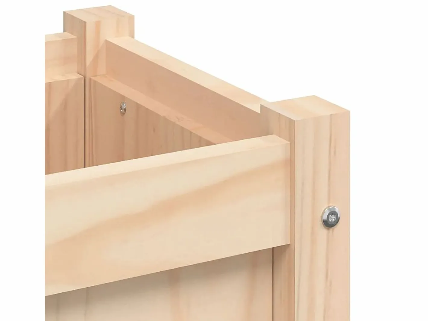 Clicnbuy Jardinera|Jardinera madera maciza de pino 31x31x31 cm