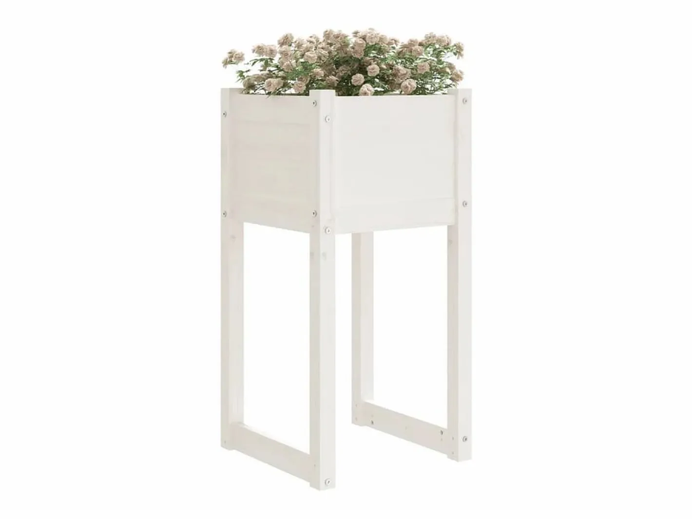 Clicnbuy Jardinera|Jardinera madera maciza de pino 40x40x81 cm