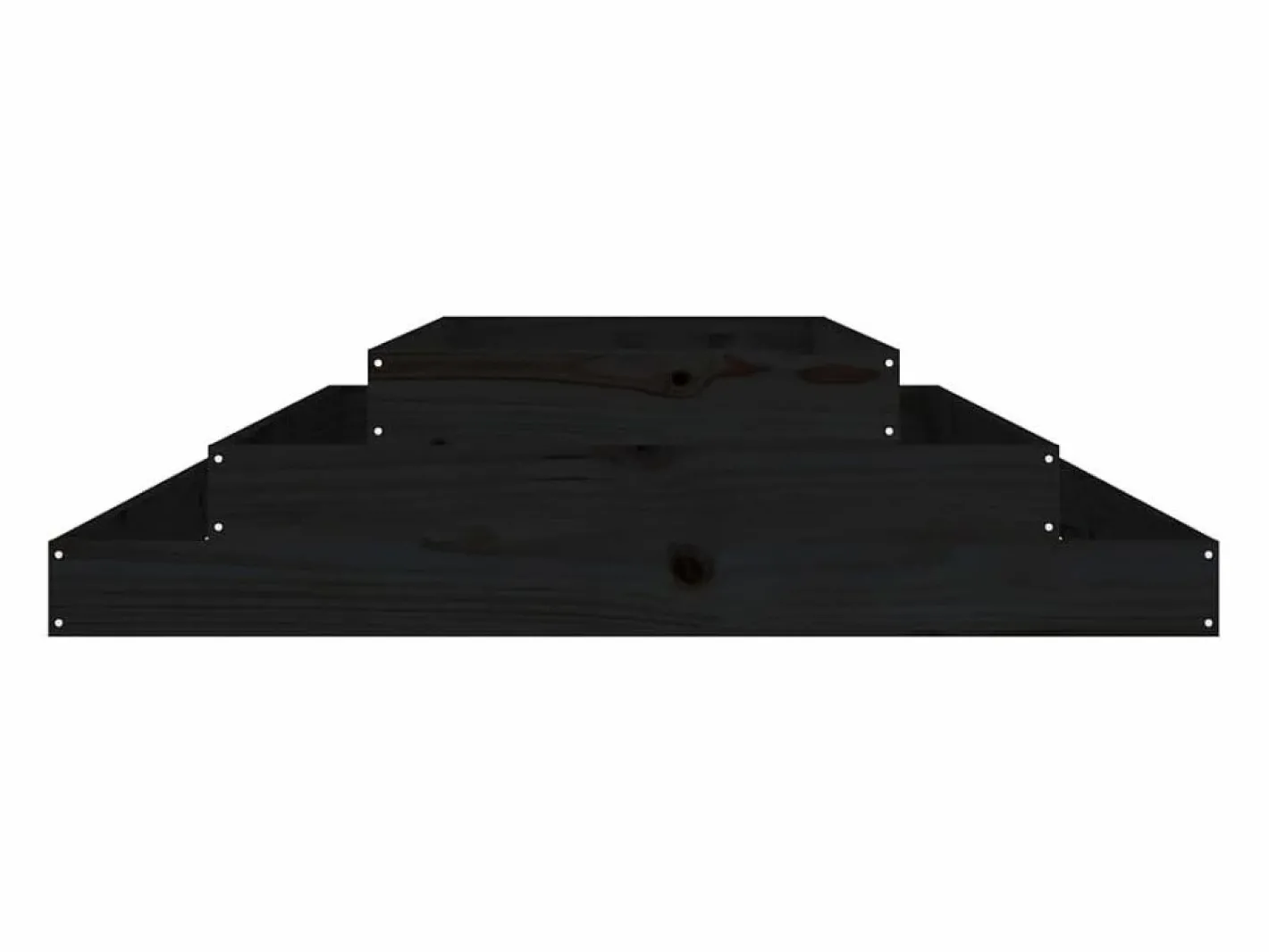Jardinera madera maciza de pino 110x110x27 cm^Clicnbuy Clearance