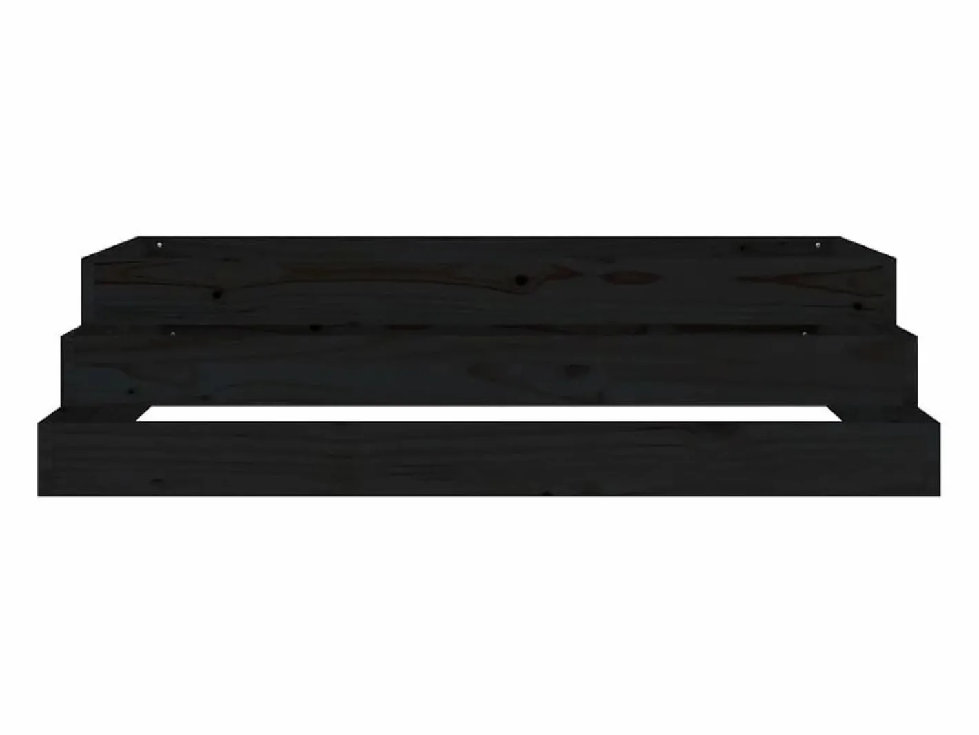 Jardinera madera maciza de pino 110x110x27 cm^Clicnbuy Clearance