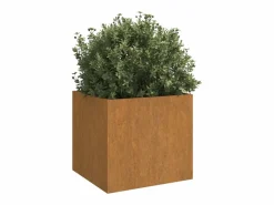 Jardineras 2 unidades acero corten 42x40x39 cm^Clicnbuy New