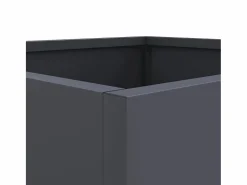 Jardineras 2 unidades acero laminado en frío antracita 49x47x46 cm^Clicnbuy Outlet