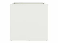 Clicnbuy Jardineras 2 unidades acero laminado en frío 42x40x39 cm Blanco Hot