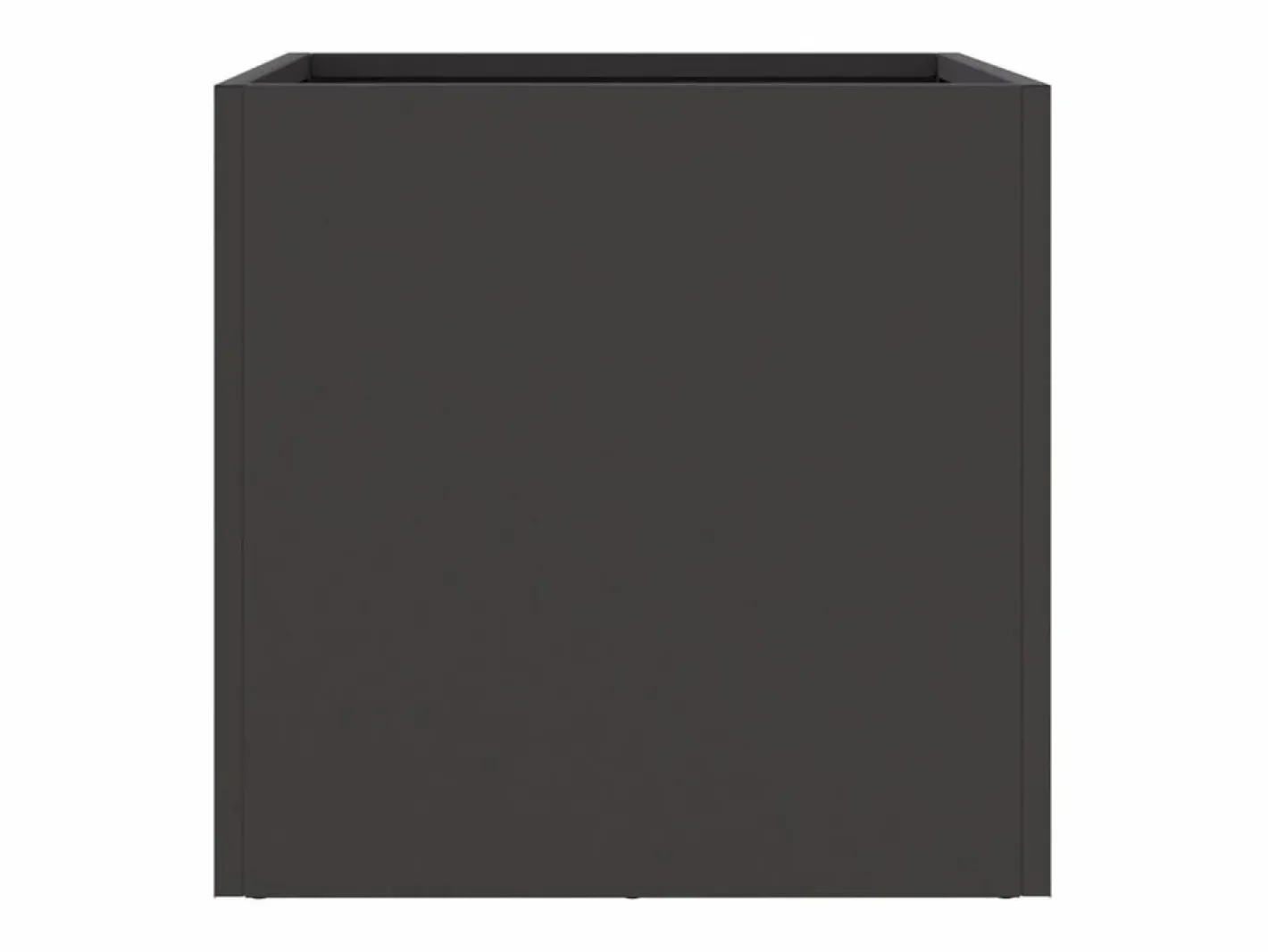 Clicnbuy Jardineras 2 unidades acero laminado en frío 32x30x29 cm Negro New