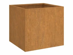Clicnbuy Jardineras 2 unidades acero corten 49x47x46 cm Marru00f3n Best
