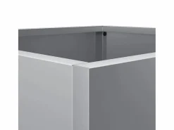 Clicnbuy Jardinera|Jardineras 2 unidades acero galvanizado 49x47x46 cm