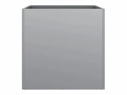 Clicnbuy Jardineras 2 unidades acero galvanizado 42x40x39 cm Plateado New
