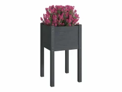 Jardineras 2 unidades madera maciza de pino 40x40x70 cm^Clicnbuy Online