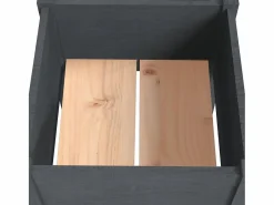Jardineras 2 unidades madera maciza de pino 40x40x70 cm^Clicnbuy Online