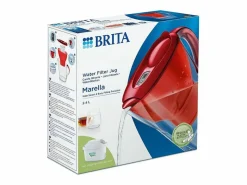 Brita Jarra filtrante Marella Roja 2,4L con cartucho Maxtra Pro All-In-1 e indicador LED Rojo