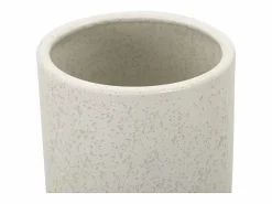 Jarrón bola de cerámica blanca 15,5x41 cm Blanco Outlet