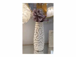 Jarrón de cerámica blanca 14,5x39,5 cm Blanco New