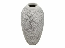 Jarrón de resina 21x43 cm Blanco Outlet