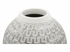 Jarrón de resina 21x43 cm Blanco Outlet