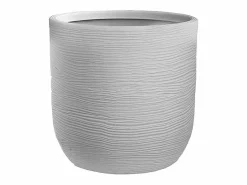 Jarrón de resina de interior y exterior para plantas cilíndricas de diseño d.35x34h Raffaello Bianco^