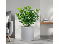 Jarrón|Jarrón de resina para plantas de interior y exterior, diseño cilíndrico redondo d.36x35h Modigliani