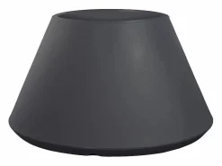 Jarrón de resina para plantas de interior y exterior diseño redondo cónico d.60x35h Stromboli Antracita^ Discount