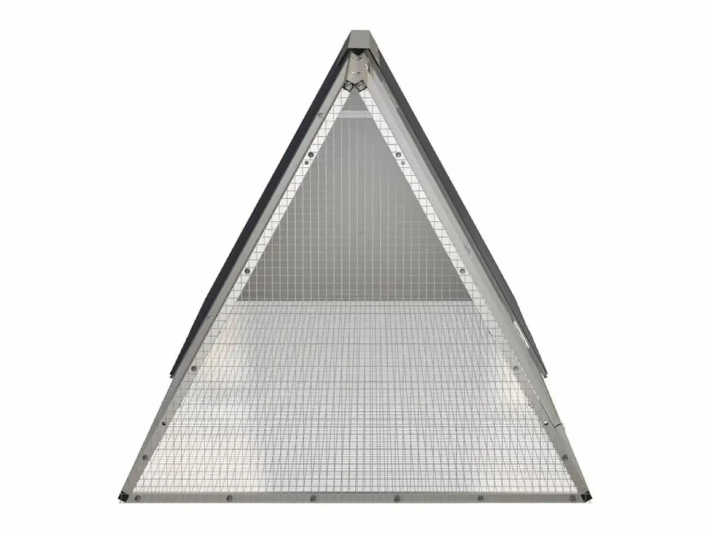 Jaula de conejos acero galvanizado antracita 201,5x80,5x71 cm ES677823 Gris antracita Clearance
