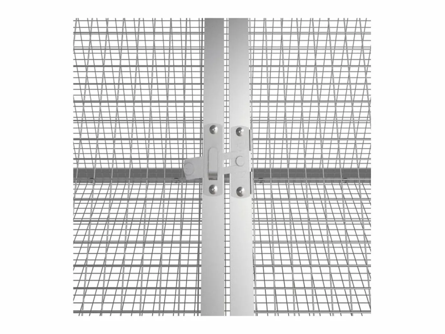 Jaula de conejos acero galvanizado antracita 201,5x80,5x71 cm ES677823 Gris antracita Clearance