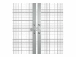 Jaula de gallinas acero galvanizado antracita 200x91x100 cm ES757479^ Clearance