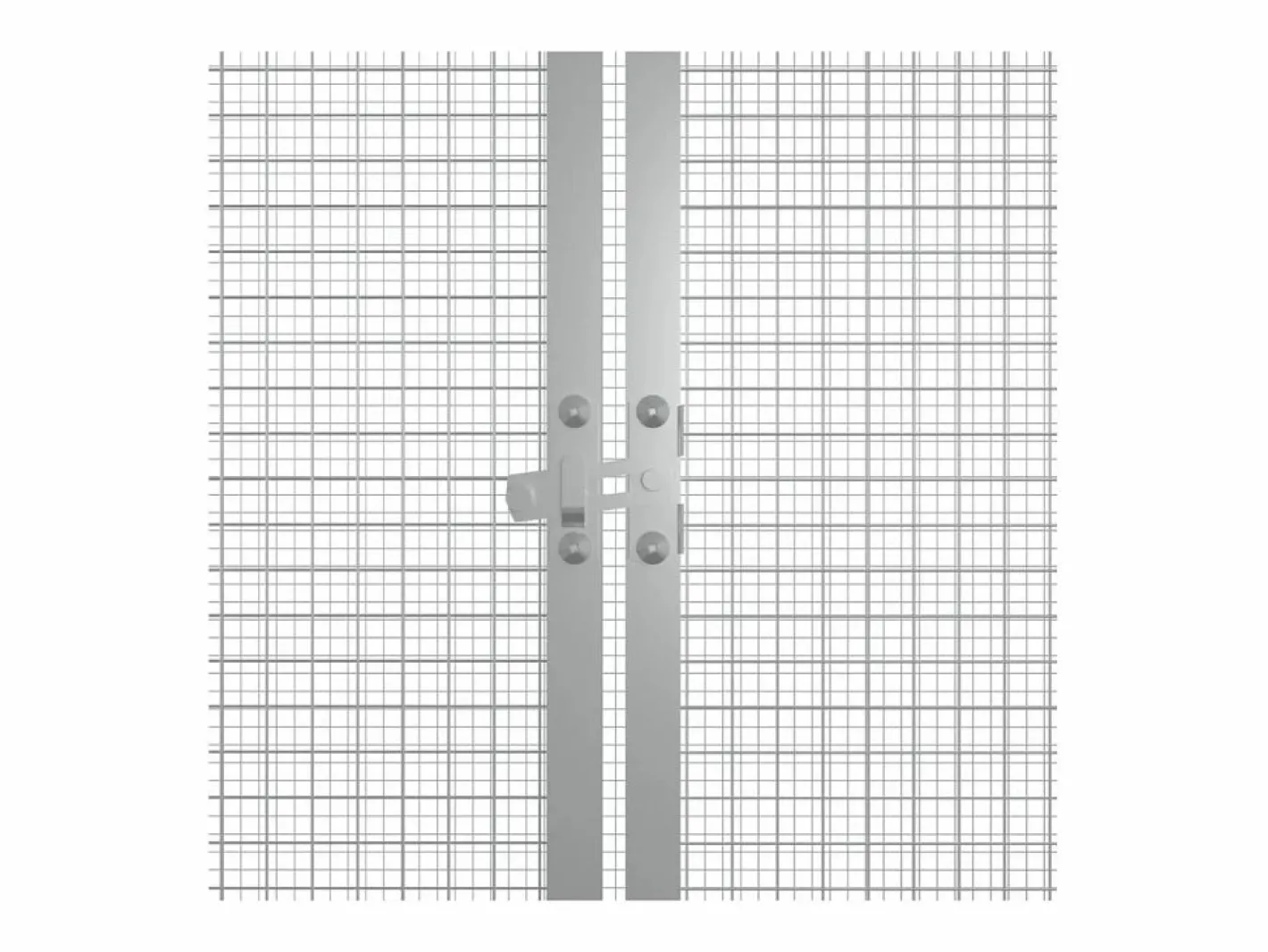 Jaula de gallinas acero galvanizado 200x91x100 cm ES946187 Gris Clearance