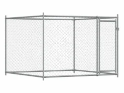 Jaula de perros con puertas acero galvanizado 4x2x1,5 m^Clicnbuy Sale